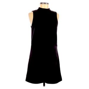 ASTR Black Suede Sleeveless Mini Dress
